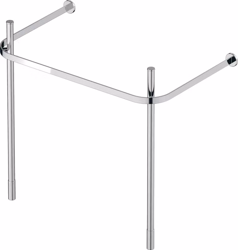 Duravit Console métallique Happy D.2 pour 231880, réglable en hauteur, chromé, 0030771000, 0030771000
