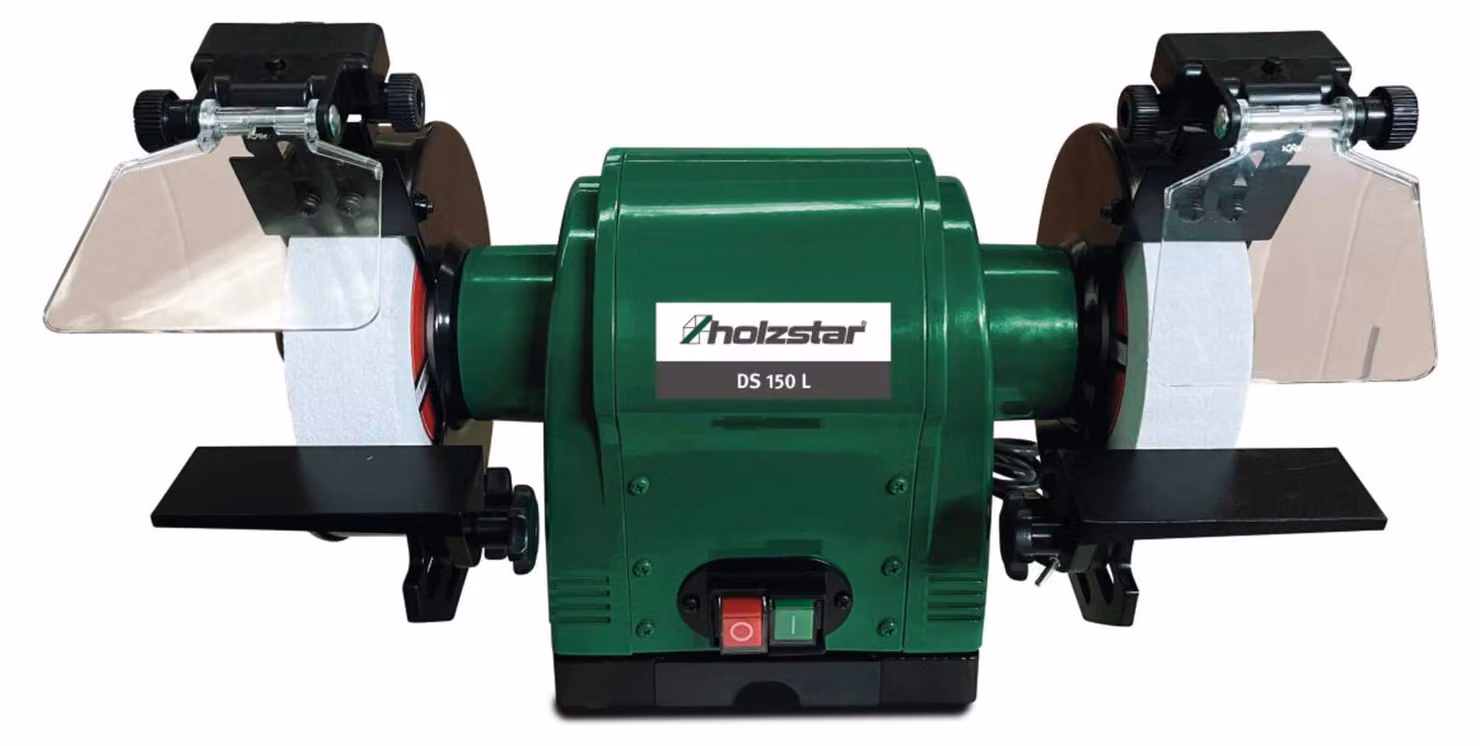 HOLZSTAR DS 150 L Doppelschleifmaschine (für Metall, leistungsstark)