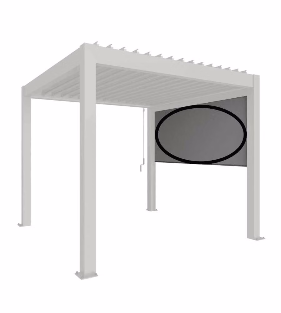 Biohort Tenda da Sole Elettrica Grigio Quarzo 364x235 cm per Pergola
