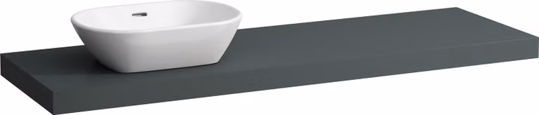 LAUFEN LANI Plan de toilette, une découpe à gauche, 1570x495x65mm, H4046921122661, H4046921122661