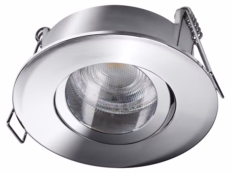 Set di faretti da incasso a LED OSRAM Spot Set IP65 Press 4,5 W cromati, 320 lm, 2700 K bianco caldo, CRI ≥ 80, adatti per ambienti umidi, set da 3 pezzi