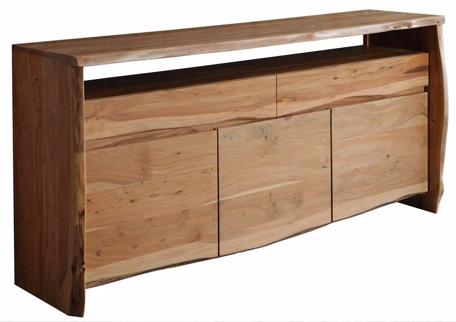 MASSIVMOEBEL24 | credenza in legno di Acacia 191x45x96 Acacia naturale laccato PURE ACACIA #102