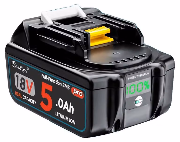 Batteria per utensili elettrici, alta performance, ampia compatibilità, 1 batteria da 5Ah