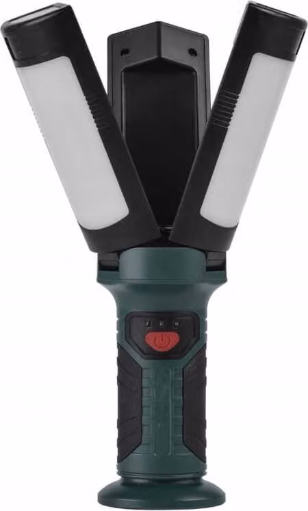 Luce da lavoro ricaricabile a LED 600lm espandibile con magnete 2200mAh Nero