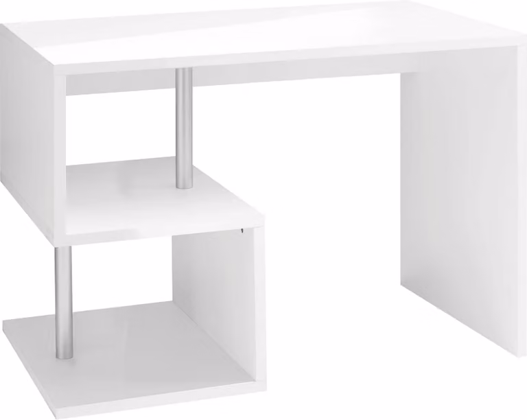 Scrivania >Esse Angolo< (LxAxP: 100x77,5x50 cm) in bianco - 100x77,5x50 (LxAxP)