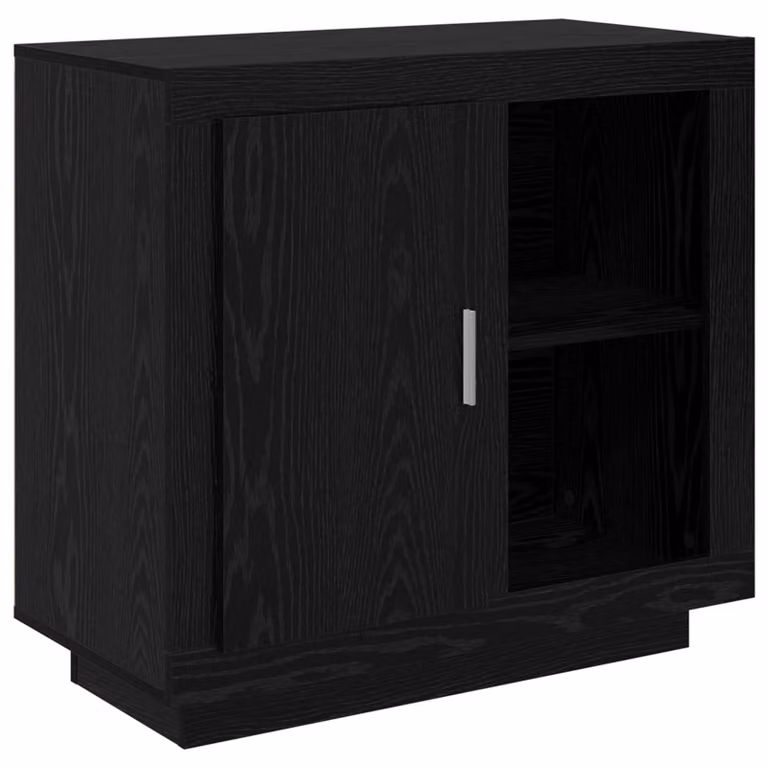 Credenza Rovere Nero 80 x 40 x 75 cm Legno multistrato