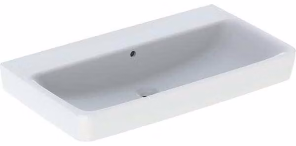 Geberit Renova Plan, lavabo, 85x48 cm, sans trou pour robinet, avec trop-plein, 501700, 501.700.00.8, 501.700.00.8