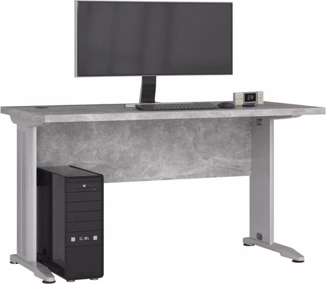 Scrivania per computer AKORD BM135 Cemento 135 cm 135x60x76 cm