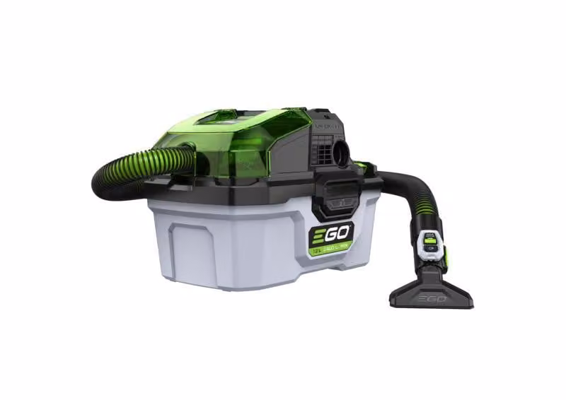 Aspirapolvere per liquidi e solidi EGO da 12 l, 2.406 l/min, modello WDV0300E