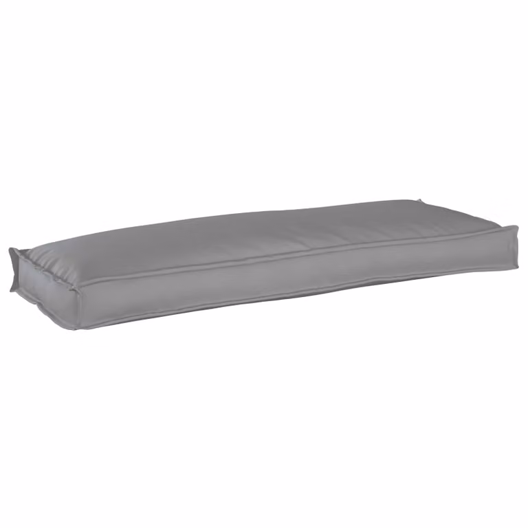 Cuscino vidaXL Grigio in Tessuto Oxford Idrorepellente L: 110 cm, P: 40 cm, H: 8 cm