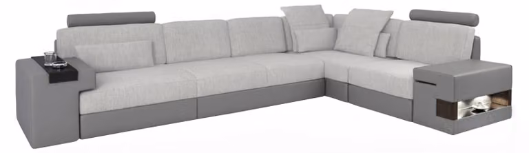 Designer Ecksofa Wohnzimmer Wohnzimmer Luxus L-Form Sofas neue Stoffsofas