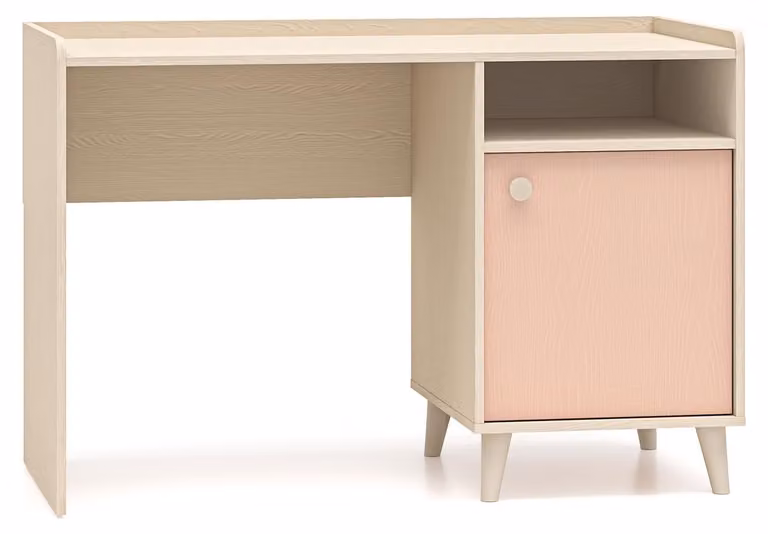 Scrivania per bambini Scrivania Mevel 120x58x80cm Colore selezionabile 1 anta