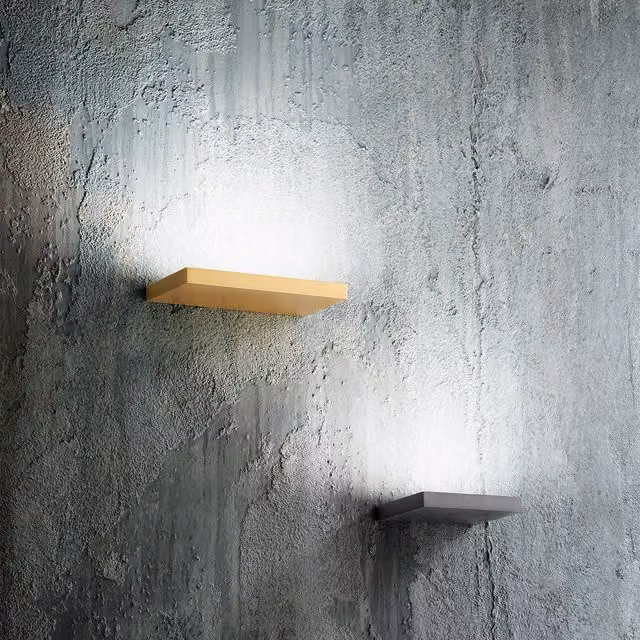 Applique LED Gea Yoana Gealuce, Lampada da parete moderna in metallo ottone e metacrilato opale bianco, 15W, 1500lm, 3000K, dimmerabile – 1