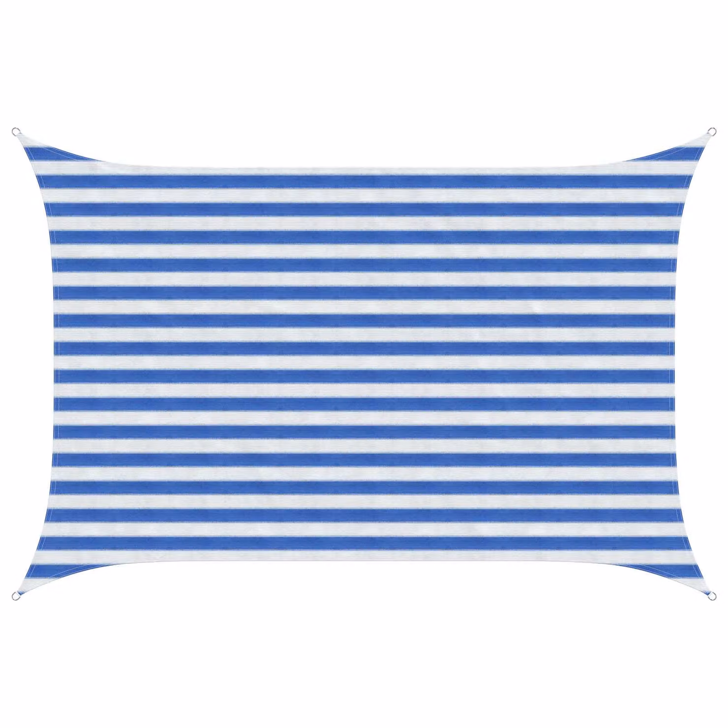 Telo Ombra Rettangolare vidaXL in HDPE Blu e Bianco 2 x 3 m