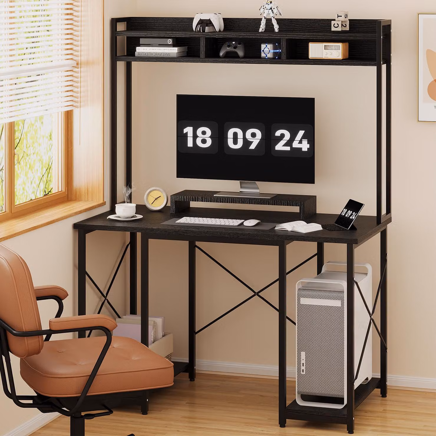 Tavolo da gioco con luci LED e prese di corrente - 120x60 cm - Materiale plastico