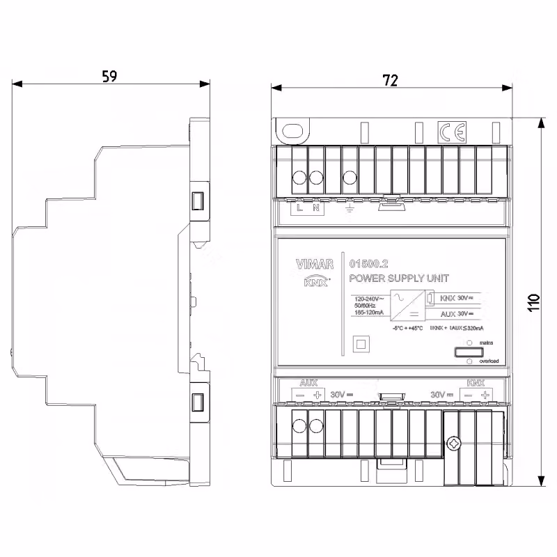 Alimentatore KNX Vimar 01500.2 Bianco – 2