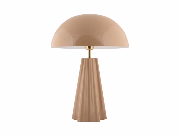 Leitmotiv - Lampada da tavolo Amplio Xl - Marrone - Ø30cm Lampada da tavolo - Lampada da comodino, soggiorno, camera da letto