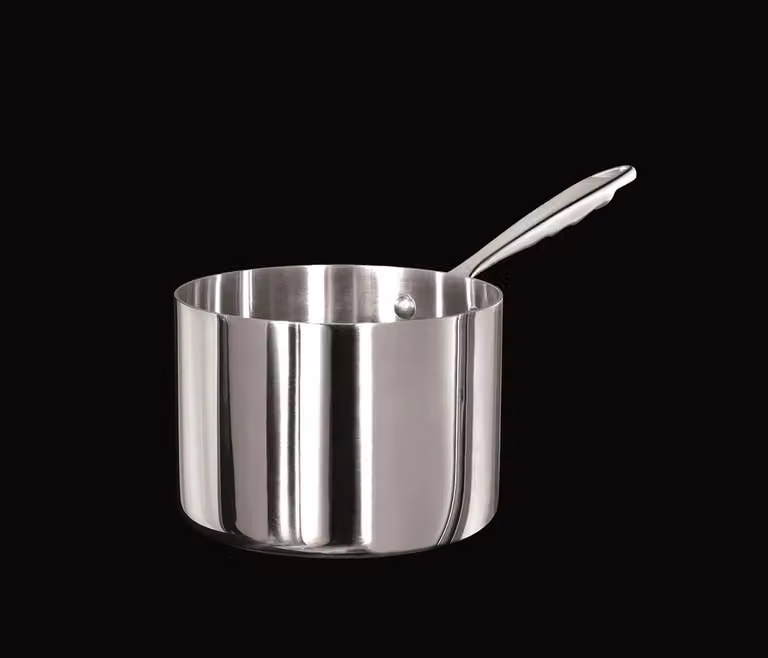 Casseruola Alta Alu-inox 1907 3ply lucido, per induzione con con un manico, diam. 16cm
