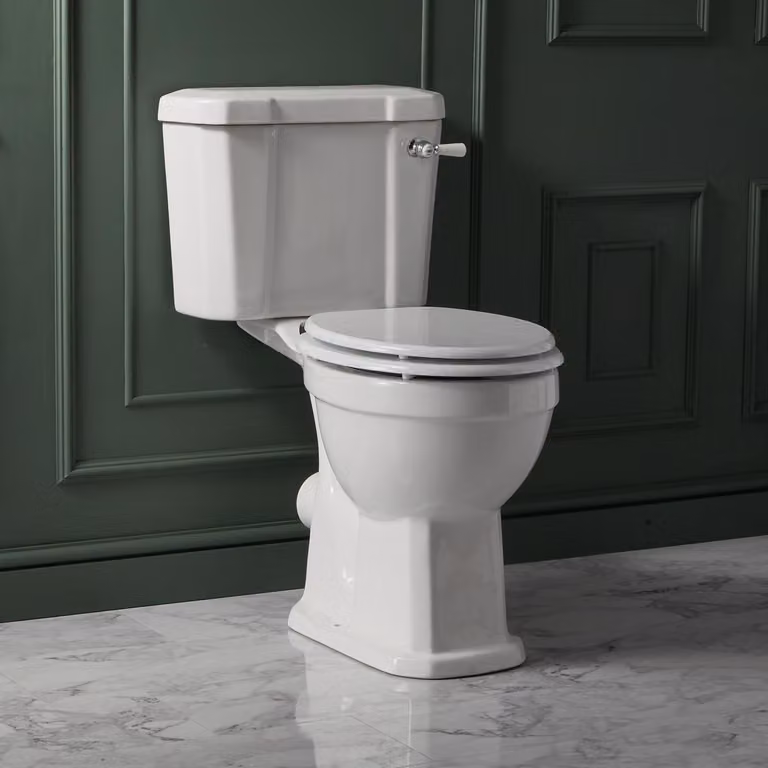 Sanitario Monoblocco Tradizionale Comfort Con Cassetta E Sedile Bianco - Richmond