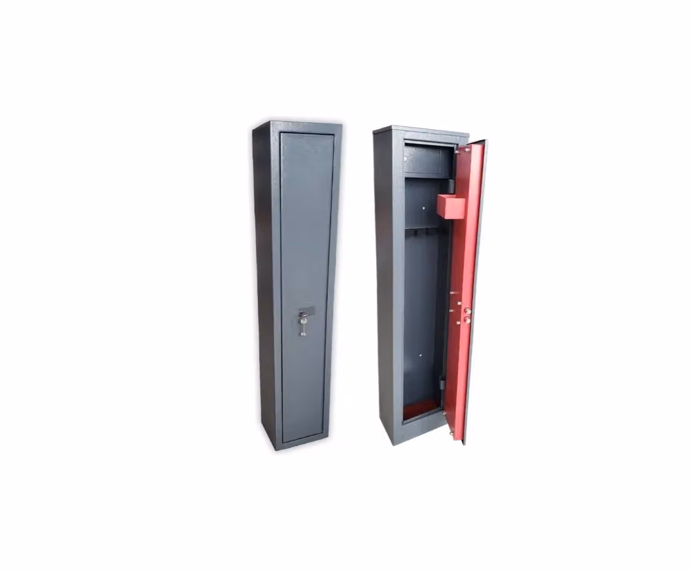 Armadio Portafucili Ideal Star con Tesoretto in Acciaio Grigio per 5 Posti – 2