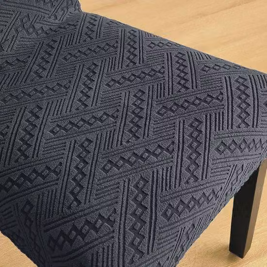 Set di sedie da pranzo elastiche, grigie, articolo singolo