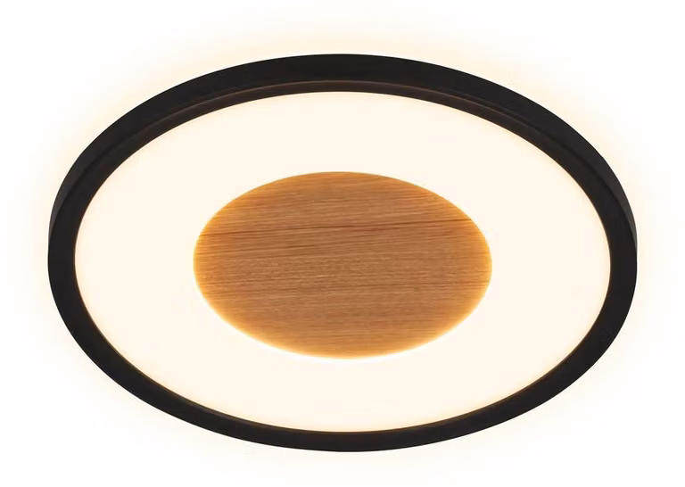 Lampada da soffitto piatta Lampada da soffitto Soggiorno Dimmerabile Camera da letto Corridoio Legno