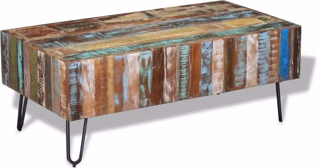 Maison Exclusive - Tavolino in legno massello di recupero 100x50x38 cm