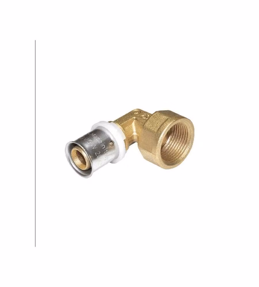 IDRO BRIC Gomito Femmina 1/2x16 a Pressare per Multistrato - Raccordo Angolare