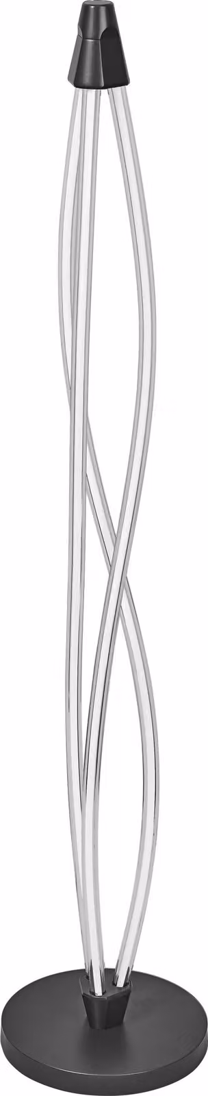OSRAM Swirl Lampada da terra in policarbonato curvato con design a LED e filamento, 22 W, 2400 lm, 3000 K, 830 bianco caldo, dimmerabile, grigio scuro, 260 mm, IP20