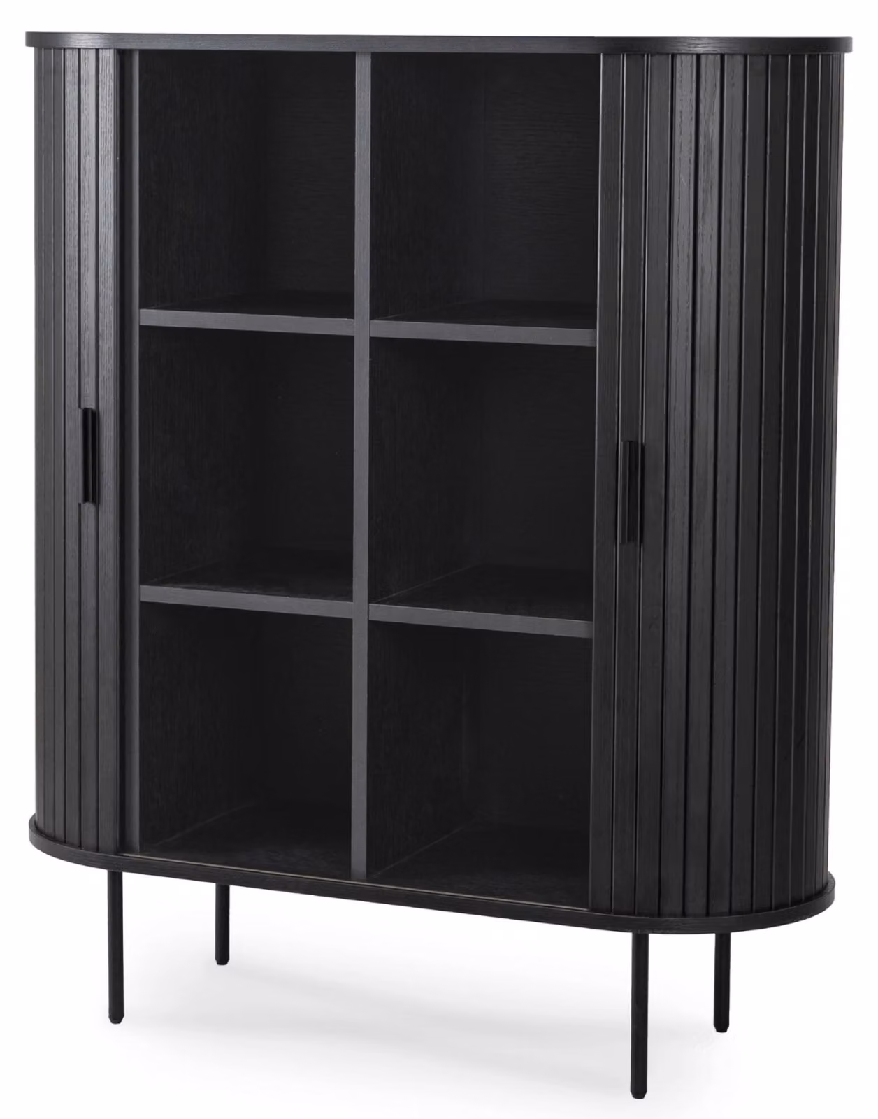Credenza FURNLUX Trish nera 100 cm / Colore principale: nero / Dimensioni: 100 x 118 x 40 cm