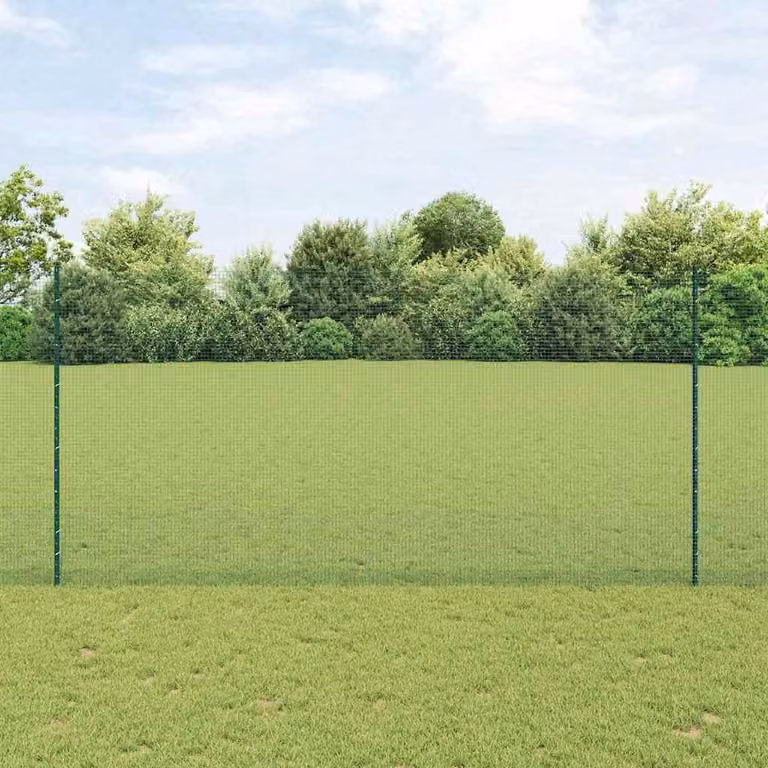 Maison Exclusive - Recinzione con Posto Verde 1,6 x 10 m Acciaio e PVC