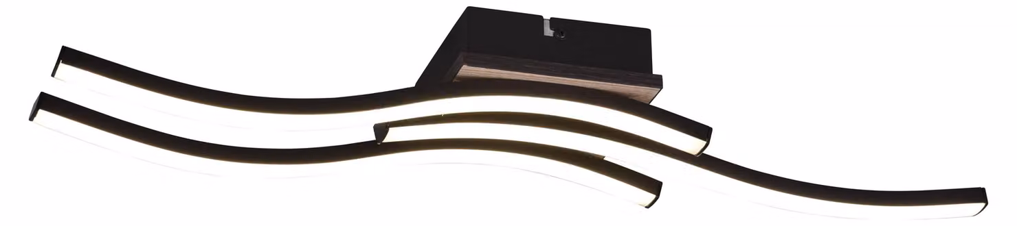 Lampada da soffitto moderna in legno con LED incorporato ROUTE marrone RL R62473135