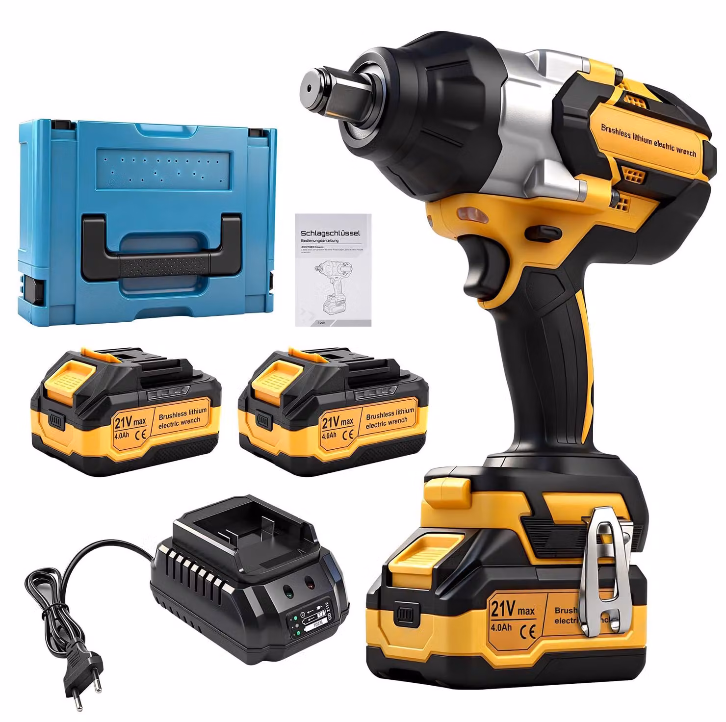 Avvitatore a impulsi da 21 V - Coppia di 1000 Nm - Attacco quadrato da 3/4 di pollice - Motore brushless