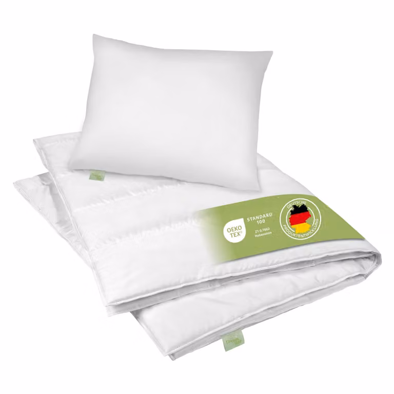 DREAMSTAR Copripiumino invernale + cuscino | 135x200+40x80 cm | Set biancheria da letto Eco
