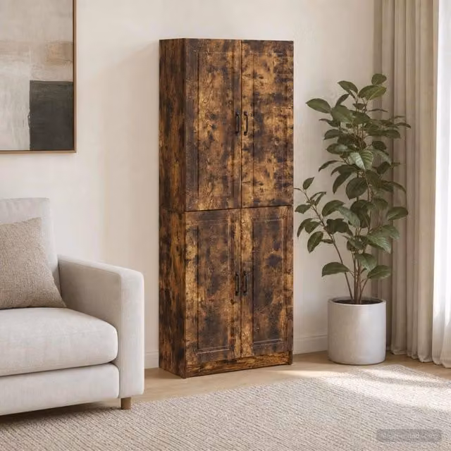 Set di armadi 2 pz Rovere Fumo Legno ingegnerizzato 3416948