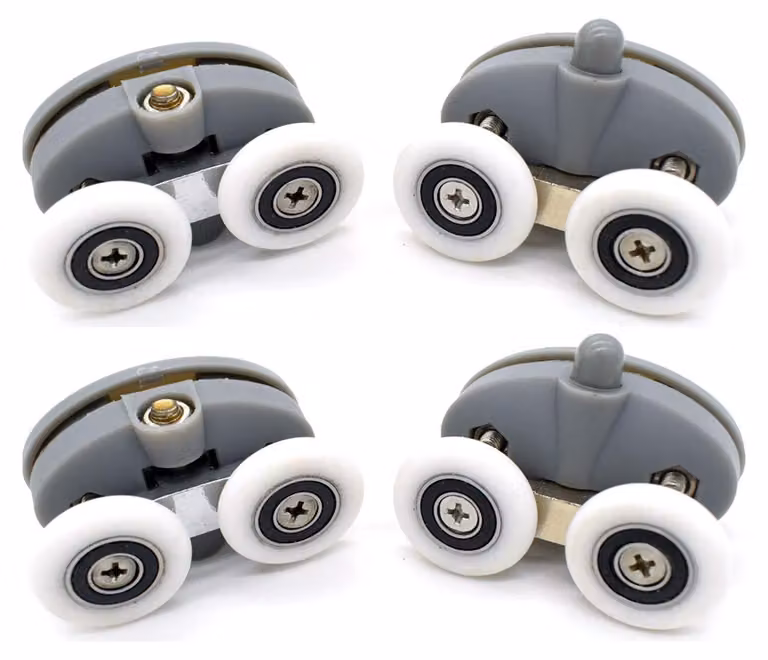 Solidchoice - Set di 4 rotelle per porte doccia in vetro