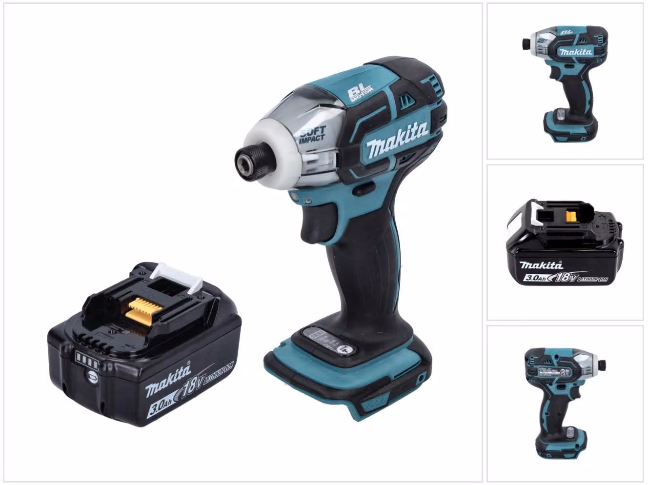 Avvitatore a impulsi a batteria Makita DTS 141 F1 18 V 40 Nm 1/4" brushless + 1x batteria ricaricabile 3,0 Ah - senza caricabatterie