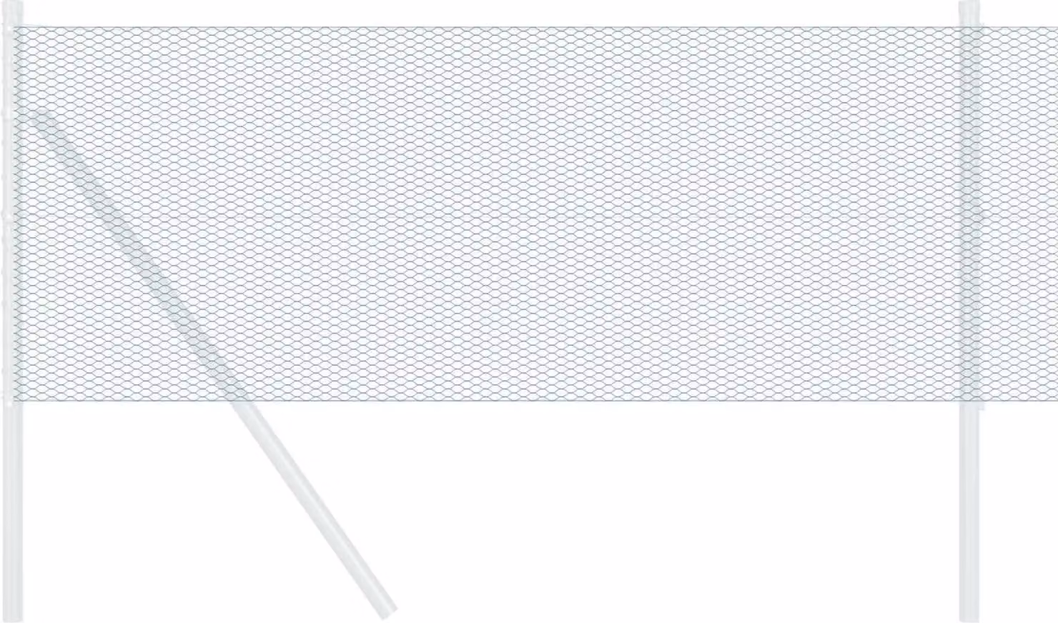 Recinzione Esagonale Verde 0,4 x 10 m PVC