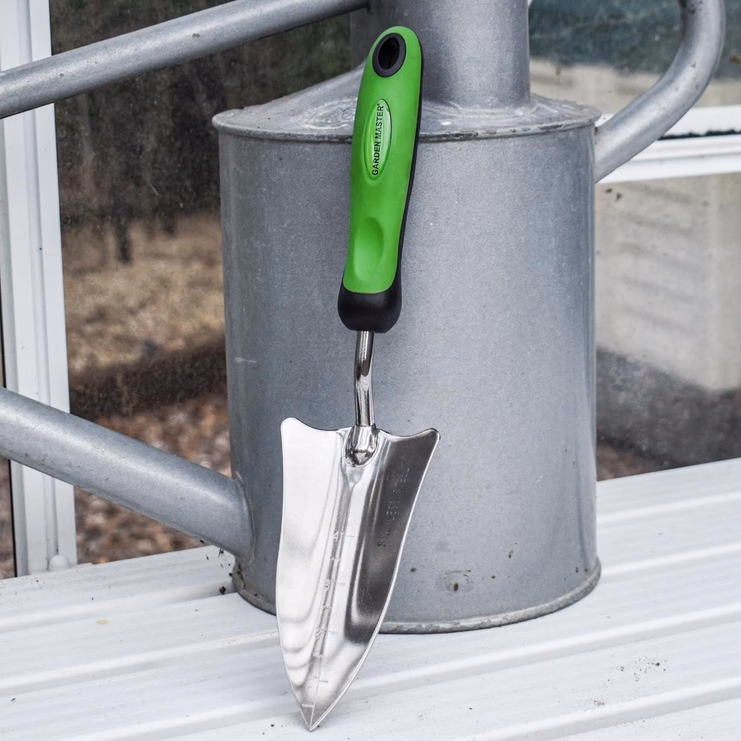 Forcella per piantine, in acciaio inossidabile, con manico ergonomico, utensile manuale, confezione singola, per lavori di giardinaggio