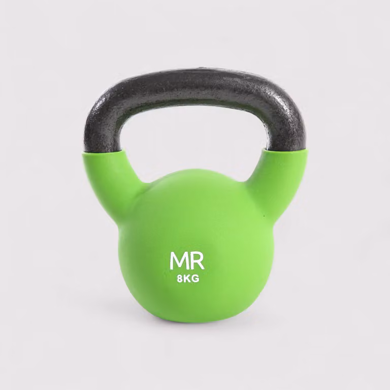 Kettlebell in neoprene 8 kg per esercizi di forza e resistenza