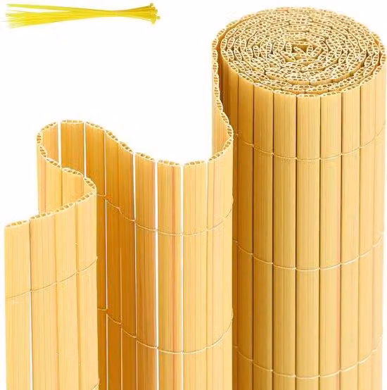Tenda protettiva in PVC per la privacy, come divisorio da giardino e protezione per balconi - verde - 0,8 x 5 m
