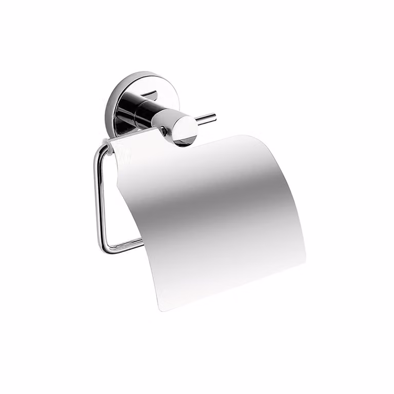 Portarotolo coperto da muro in acciaio inox e Cromall FE25 Gedy serie FELCE