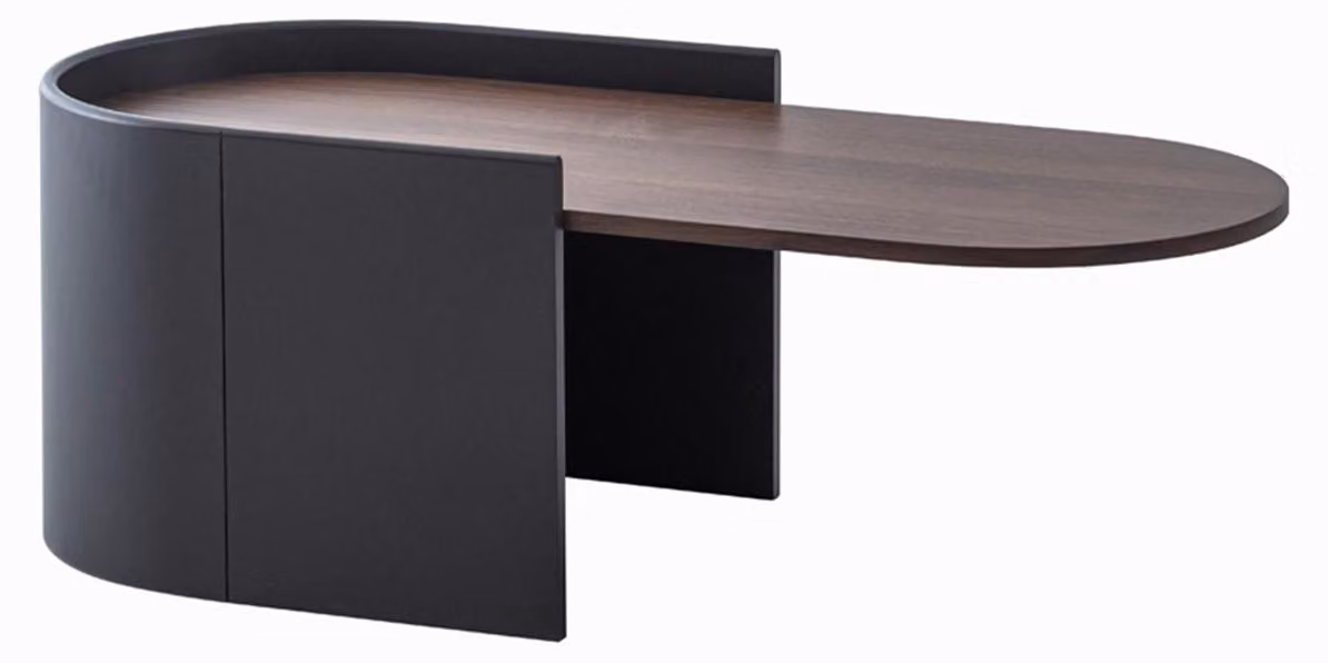 Tavolino moderno, nero e marrone, elegante, tavolino da caffè, tavolino di servizio, decorazione