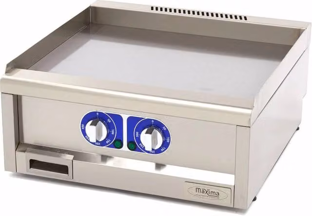 Piastra Grado Commerciale - Liscio - Unità Doppia - Profondità 60cm - Elettrico - 400V