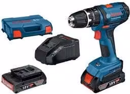 Trapano a batteria Bosch 18V blu con 2 batterie ricaricabili