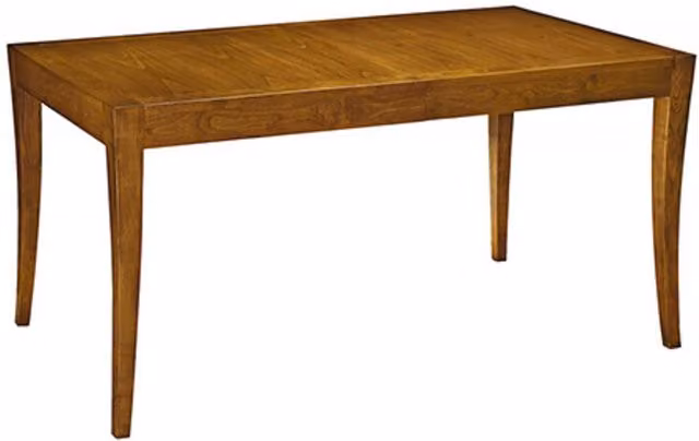 Tavolo allungabile rettangolare in legno massello di noce color marrone Mobili 2G L: 160 cm, P: 90 cm, H: 78 cm
