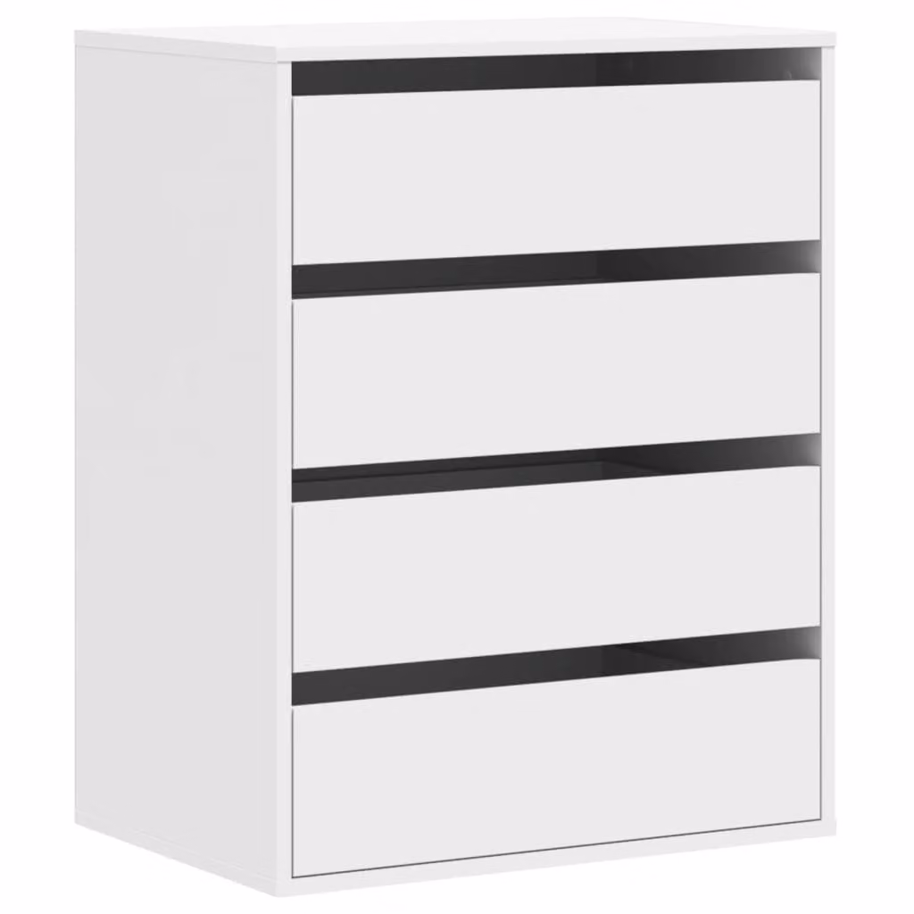 Cassettiera Bianca 60x41x76 cm in Legno Multistrato