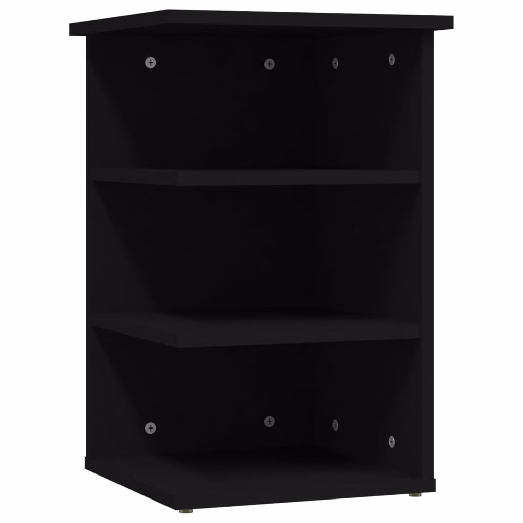 Credenza Nera 35x35x55 cm in Legno Multistrato