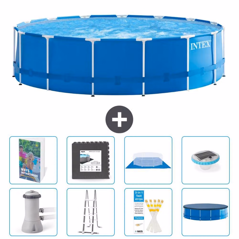 Piscina fuori terra a struttura - 457x122 cm - 7 pezzi - Modello S608