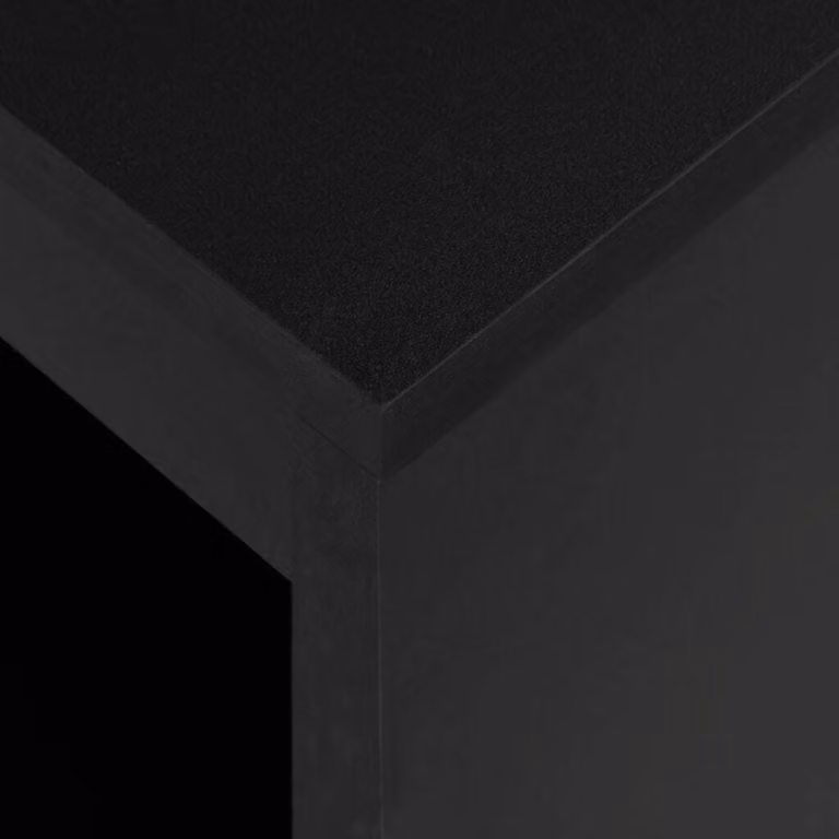 vidaXL Tavolo da bar con ripiano nero 110 x 50 x 103 cm